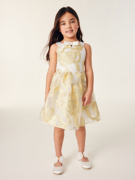 Gold - Baker by Ted Baker Sparkly Bow Jacquard Dress (555296) | 25 € - 28 €