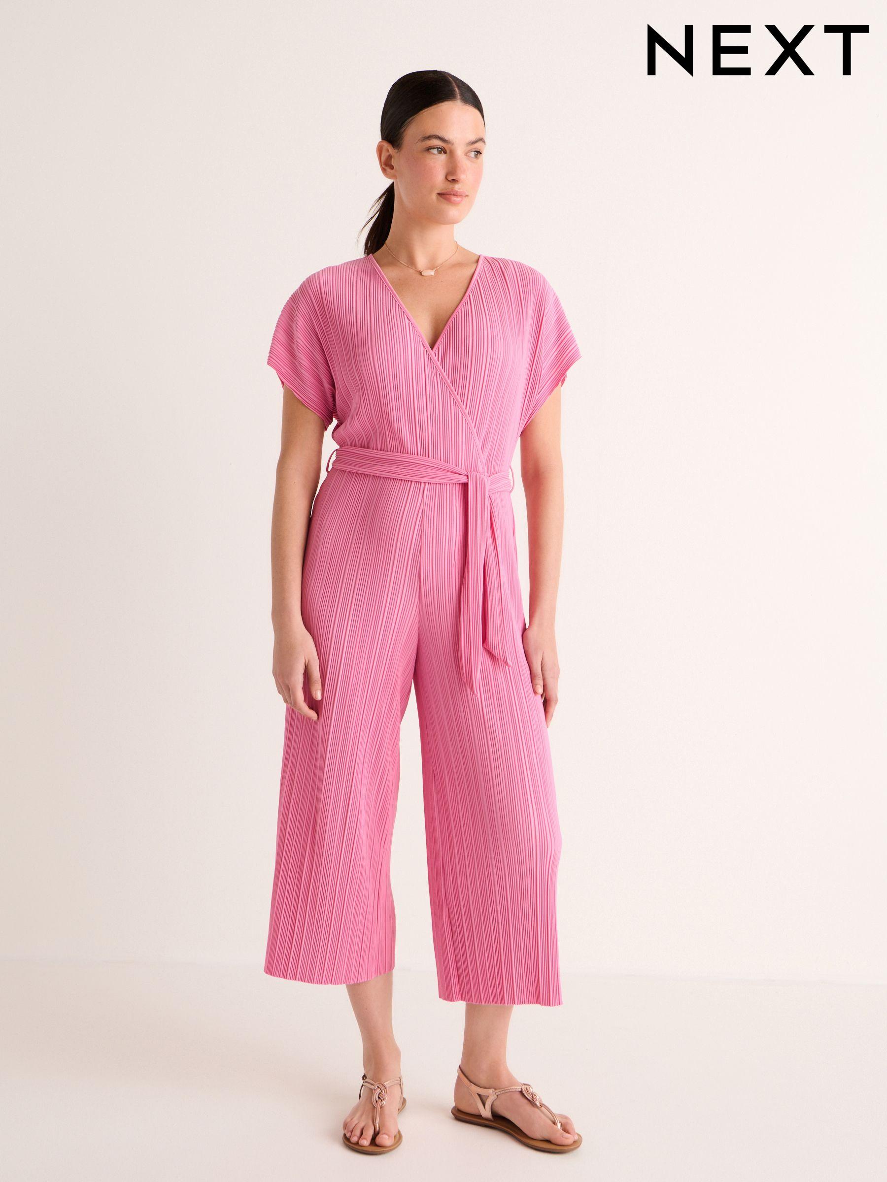 Women s Jumpsuit Wide Leg Pink Jumpsuitsandplaysuits Next Luxembourg