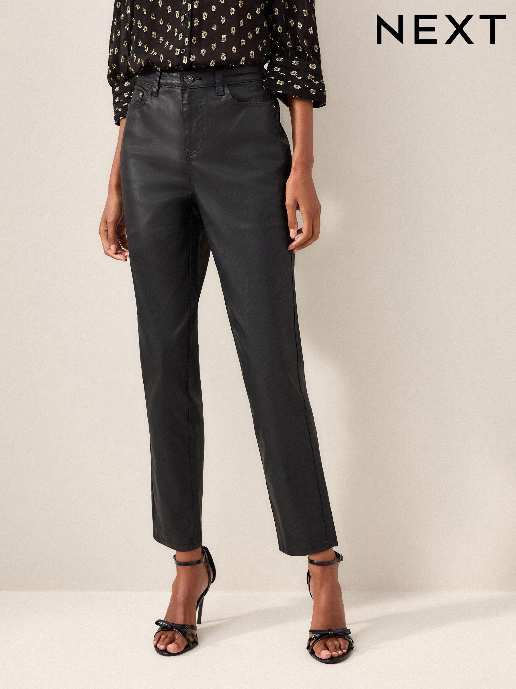 Petite coated jeans top