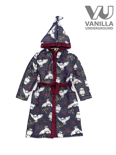 Sininen Harry Potter - Vanilla Underground Unisex Kids Fleece Dressing Gown Robe (556153) | €39