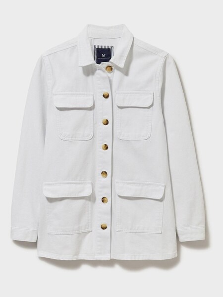 Crew Clothing Company White Cotton Casual Jacket (556694) | €41.50