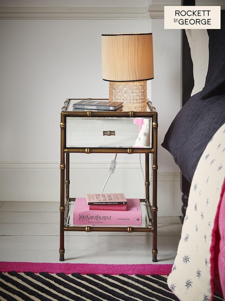 Rockett St George Mirror Bamboo Viscose Bedside Table (556970) | €467