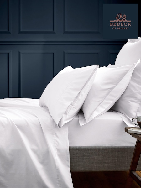 Bedeck of Belfast White Bob 600 Thread Count Egyptian Cotton Housewife Pillowcase (557367) | AED105