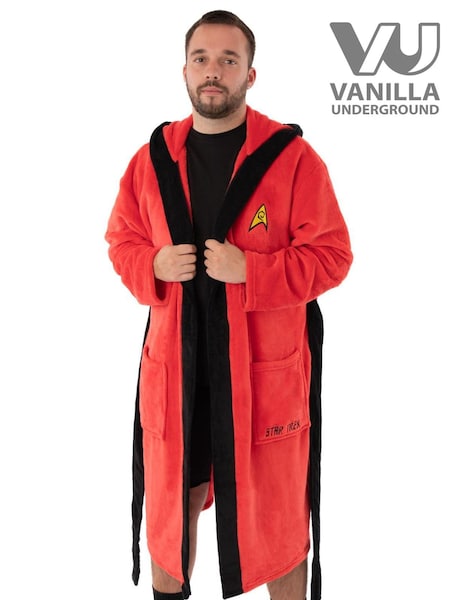 Vanilla Underground Red Star Trek Adult Dressing Gown (557895) | $58