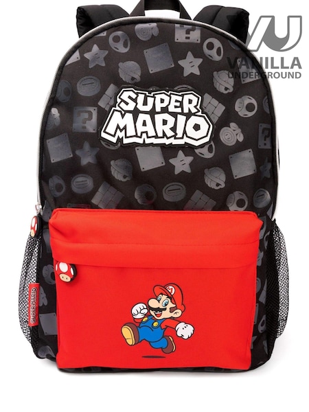 Vanilla Underground Black Super Mario All Over Print Backpack (560051) | €34