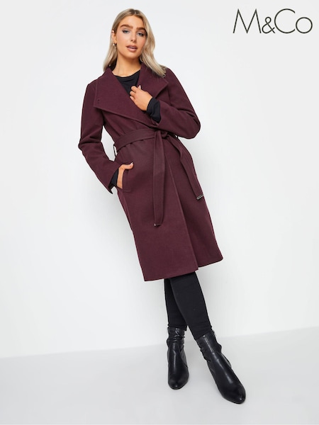 M&Co Red Formal Wrap Coat (560183) | €49