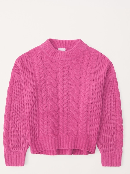 Abercrombie & Fitch Pink Cable Knit Jumper (560631) | 30 €