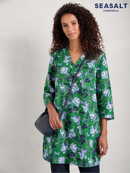 Seasalt Cornwall Green Curves Flow Tunic (561172) | €44.50