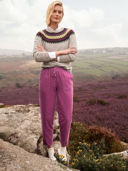 Seasalt Cornwall Purple Dayby Cord Trousers (561716) | €43