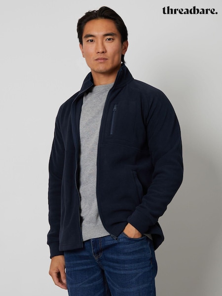 Threadbare Navy Zip Up Microfleece Jacket (561807) | €32