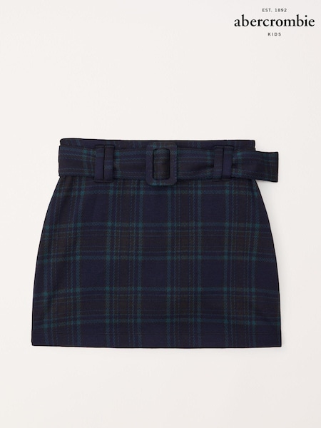Abercrombie & Fitch Green Striped Belted Mini Short Skirt (561817) | 121 LEI