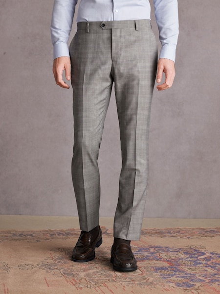Neutral Slim Fit Signature Check Suit: Trousers (562014) | €54