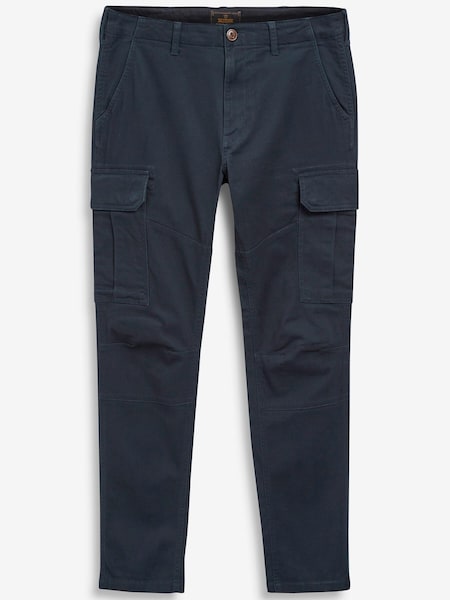 Navy Slim Fit Cotton Stretch Cargo Trousers (562037) | €11