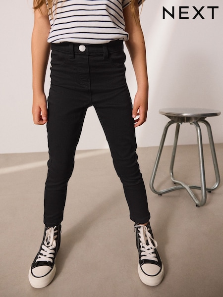 Black Regular Length Stretch Jeggings (3-16yrs) (562511) | €14 - €20