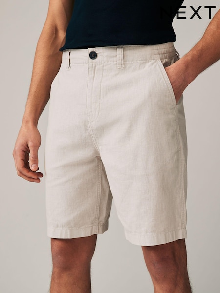 Grey Linen Blend Chino Shorts (562941) | €5
