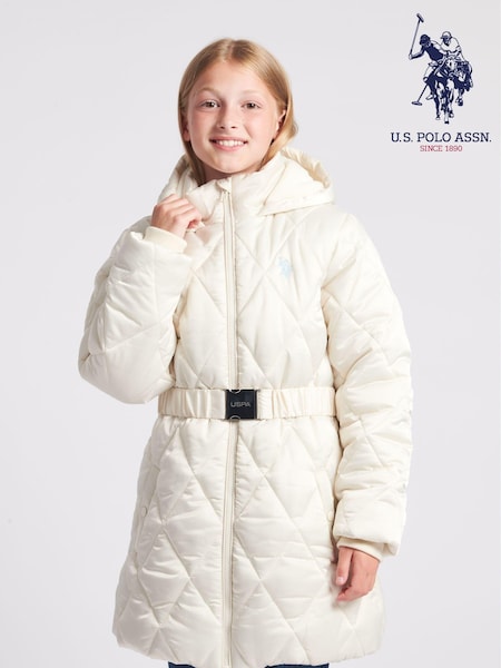 U.S. Polo Assn. Girls Belted Puffer Coat (563031) | 459 LEI - 551 LEI