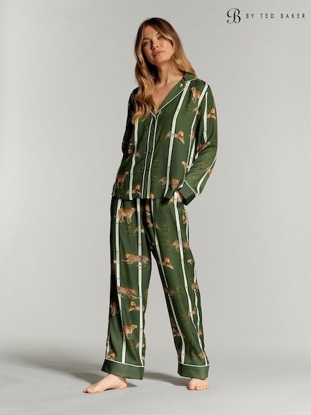 Grün - B By Ted Baker Floral Satin Button Through Pyjamas (563310) | 64 €