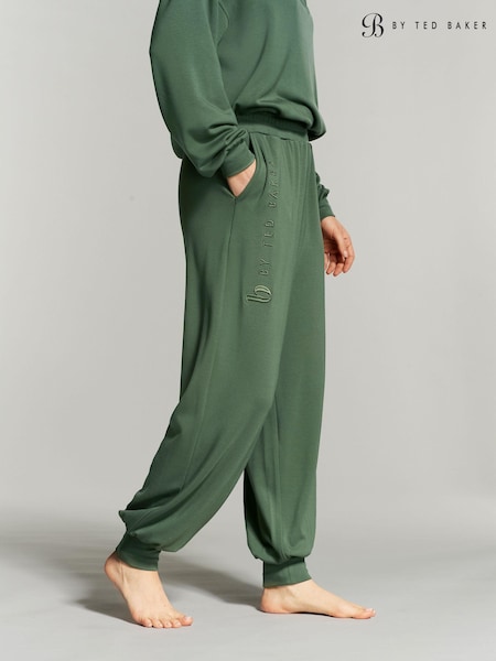 B by Ted Baker Green Viscose Blend Lounge Joggers (563426) | 143 QAR