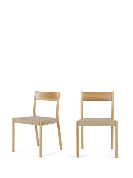 MADE.COM Set of 2 Natural Rhye Dining Chair (563444) | €441