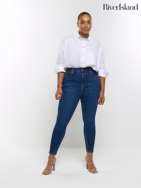 River Island Curve High Rise Sculpt Skinny Jeans (563620) | €44