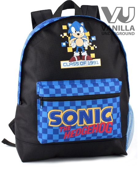 Vanilla Underground Black Sonic Sonic the Hedgehog Boys Sonic Checkerboard Pocket Backpack (563733) | $55