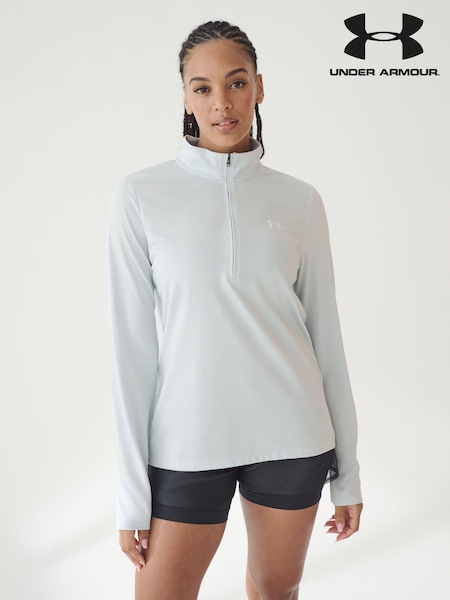 Under Armour Grey Tech Twist 1/2 Zip Top (564005) | $97