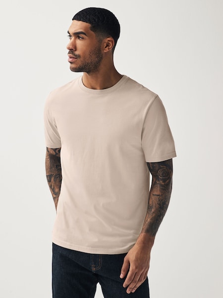 Neutral Regular Fit Essential Crew Neck Cotton T-Shirt (564190) | €11