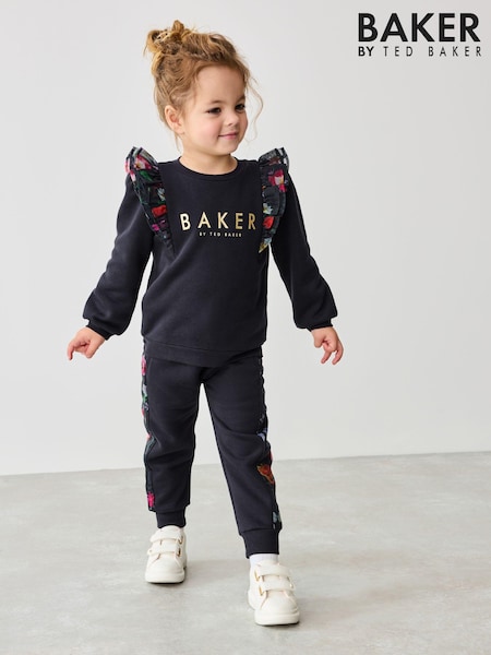 Baker by Ted Baker 2 Piece Frill Sweat Top and Joggers Set (564754) | $57 - $60