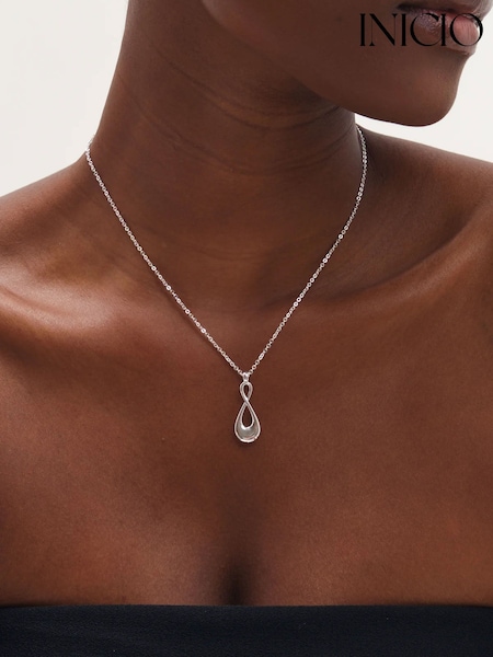 Silberfarben - Inicio Polished Infinity Necklace