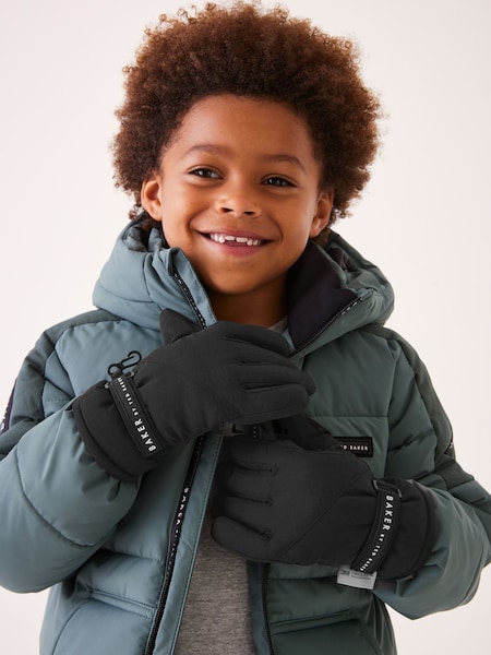 Baker by Ted Baker Boys Black Insulated Ski Gloves (565223) | 17 €