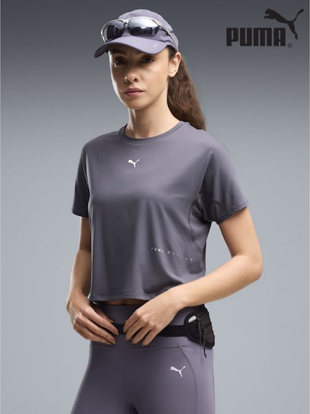 Grey - Regular Puma Brightstride Cloudspun Running T-shirt
