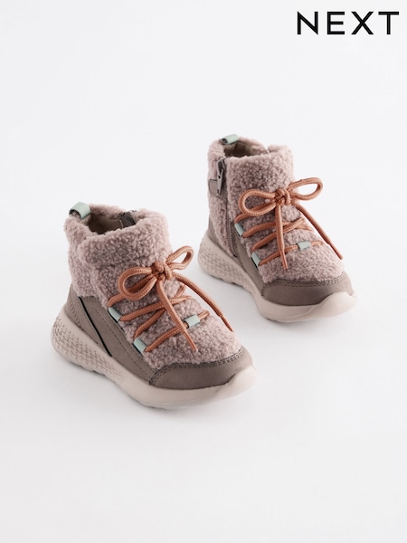 رمادي - Borg Water Repellant Snow Boots (565713) | ‏15 ر.ع.‏ - ‏17 ر.ع.‏