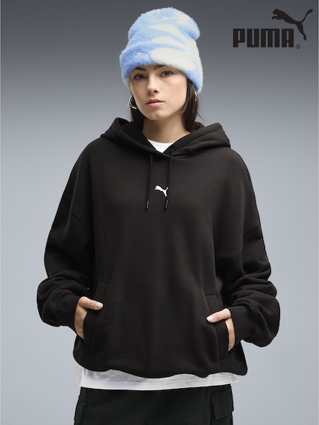 Black - Regular Puma Essentials Oversized Hoodie