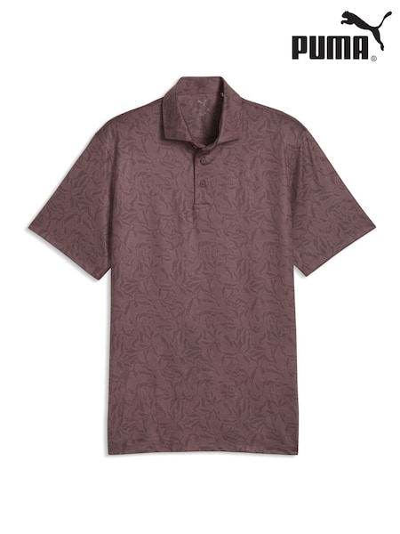 Brown - Regular Puma Cloudspun Marine Botanical Polo Shirt