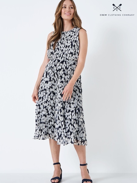 Crew Clothing Company Blue Floral Print Straight Dress (565802) | €72
