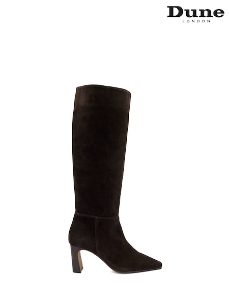 Dunkelbraun - Dune London Stride Knee High Boots