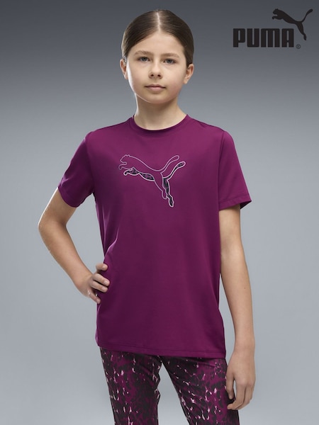 Pink - Puma Train All Day Essentials Logo Graphic T-shirt