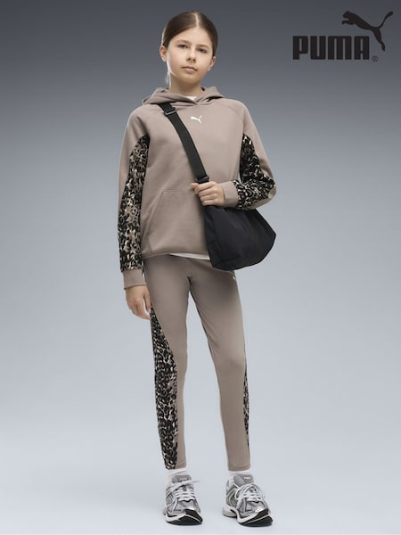 Brown - Puma Sport Animal 7/8 Leggings