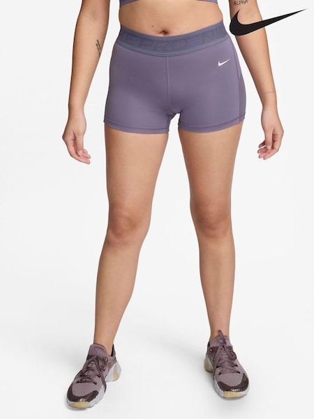 Nike Purple Dri-FIT Pro Mid Rise 3 Mesh Shorts (566122) | €22