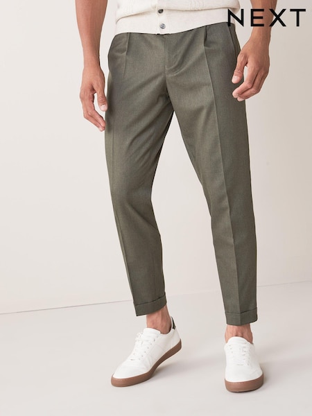 Khakigrün - Twin Pleat Trousers (566249) | 11 €