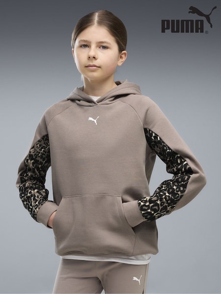 Brown - Puma Sport Animal Fleece Hoodie