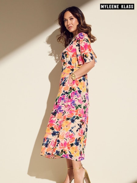 Myleene Klass Pink Floral Printed Tea Dress (566632) | €33