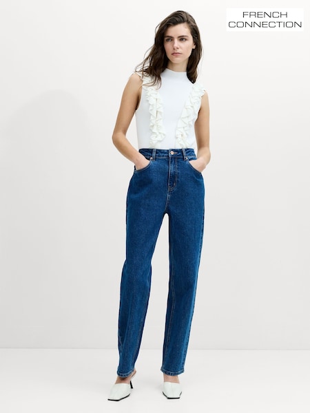 Blue - French Connection Elliot Carrot Leg Jeans