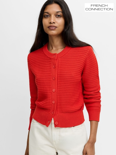 Red - French Connection Lily Mozart Cardigan