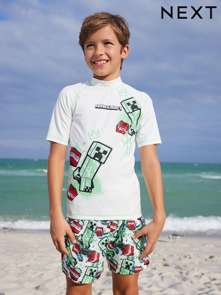 Minecraft Green Rash Vest (3-16yrs) (566962) | €8 - €11