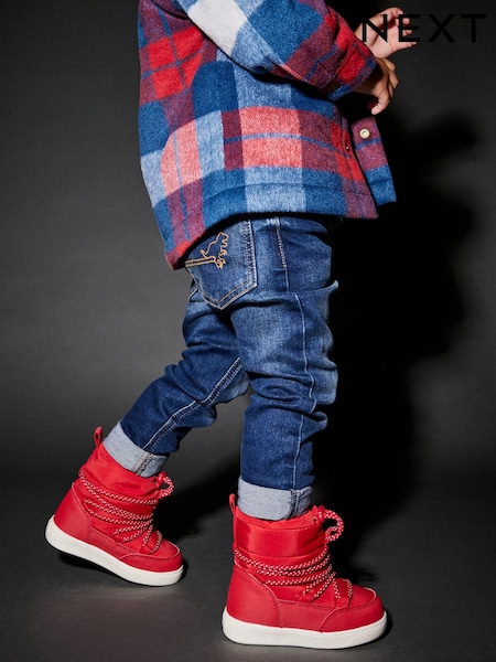 Red Thermal Thinsulate™ Lined Quilted Water Resistant Boots (567014) | AED82 - AED97