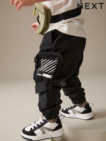 Black Multi Pocket Cargo Trousers (3mths-7yrs) (567193) | €9 - €10