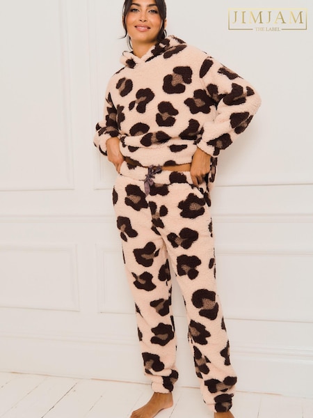 Jim Jam the Label Animal Fleece Twosie Brown Pyjama Set (567229) | 15 €
