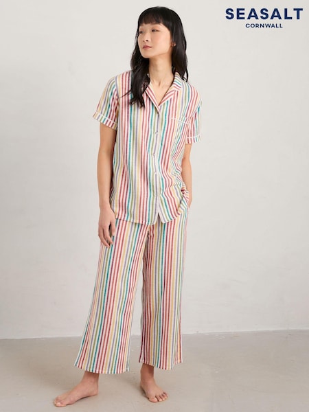 Seasalt Cornwall Natural Cosy Corner Cotton Pyjamas (567306) | €34