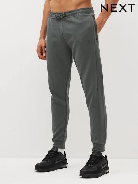 Slate Grey Athleisure Cuffed Joggers (567344) | CA$70